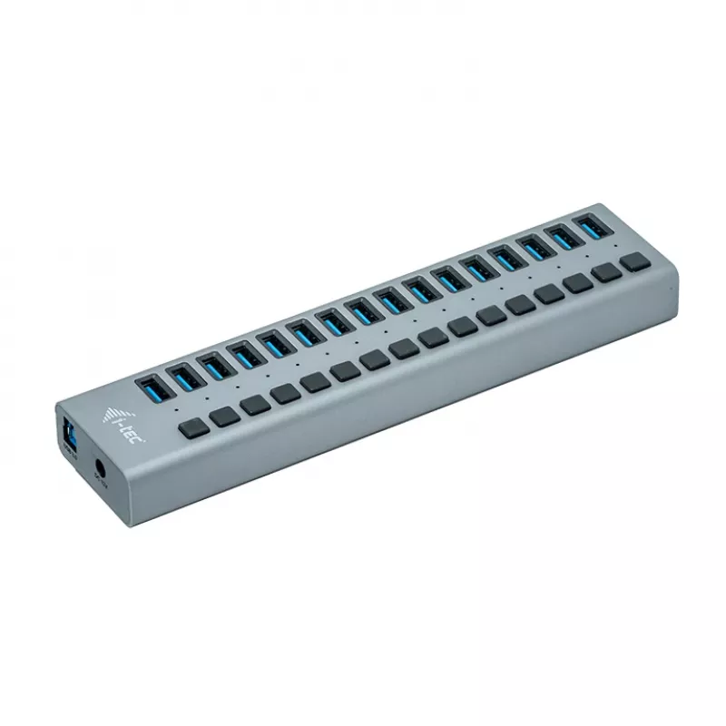 i-tec USB 3.0 nabíjací HUB 16 port + napájací zdroj 90 W