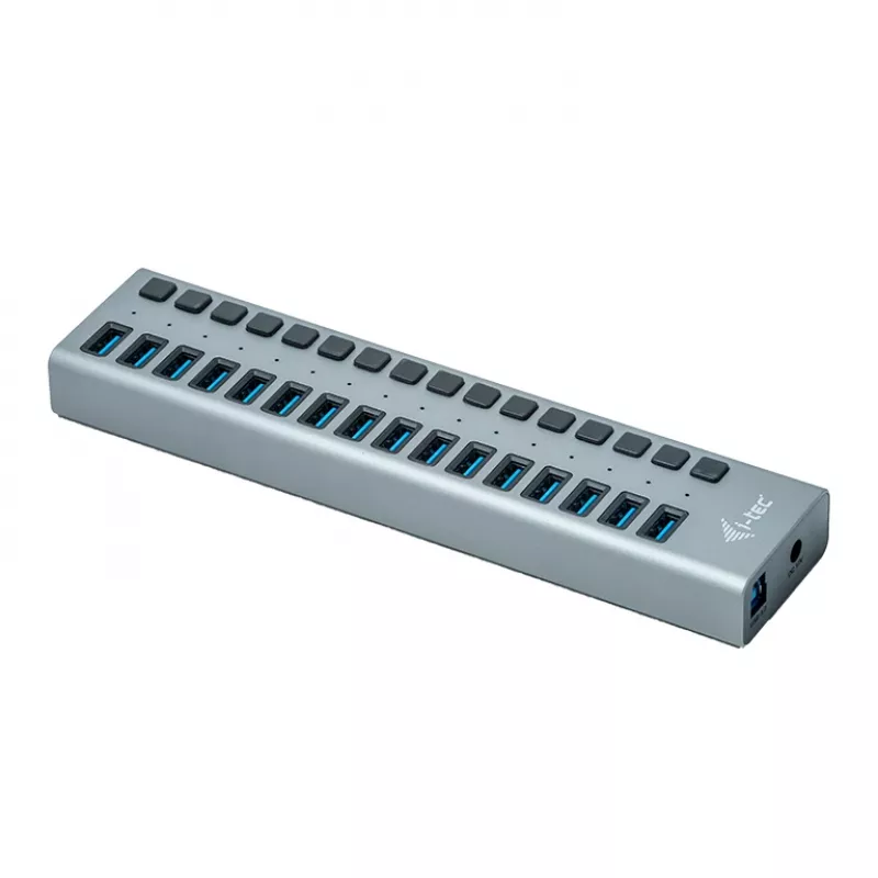 i-tec USB 3.0 nabíjací HUB 16 port + napájací zdroj 90 W