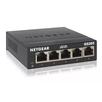 NETGEAR GS305 Unmanaged L2 Gigabit Ethernet (10/100/1000) čierny