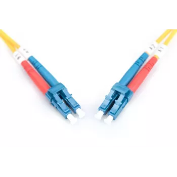 DIGITUS Sklenené vlákno Patch kábel, LC na LC OS2, Singlemode 09/125 µm, Duplex, dĺžka 5m