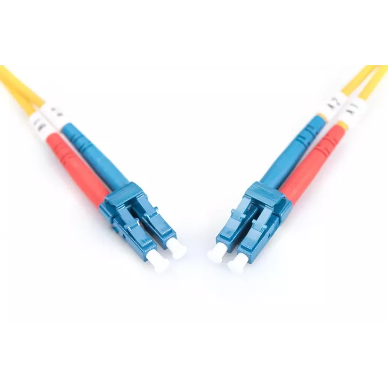 DIGITUS Sklenené vlákno Patch kábel, LC na LC OS2, Singlemode 09/125 µm, Duplex, dĺžka 5m