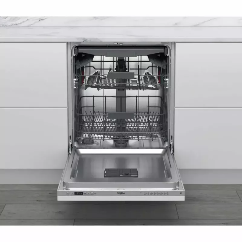 Čiastočne integrovaná umývačka riadu WHIRLPOOL WIC 3C26 F — 60 cm, 14 súprav, 46 dB, energetická trieda E