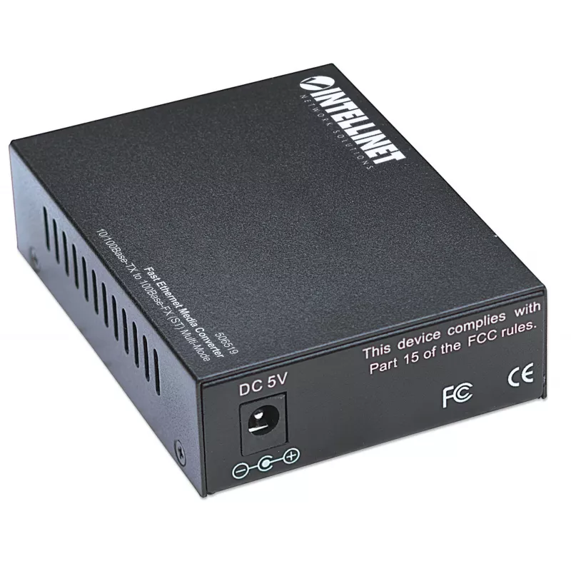 Intellinet Fast Ethernet mediálny konvertor, 10/100Base-Tx na 100Base-Fx (ST) multimód, 2 km (1,24 míle)