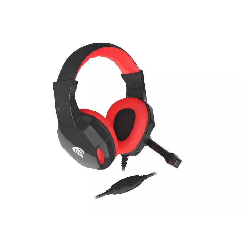 GENESIS Argon 110 headset káblový headset cez hlavu gaming čierna, červená