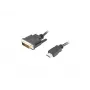 LANBERG HDMI(m)->DVI-d(m)(24+1) kábel Dual Link so zlatými 4k konektormi - 1.8m čierny