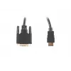 LANBERG HDMI(m)->DVI-d(m)(24+1) kábel Dual Link so zlatými 4k konektormi - 1.8m čierny