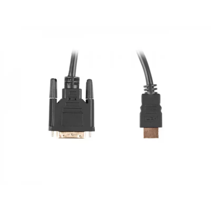LANBERG HDMI(m)->DVI-d(m)(24+1) kábel Dual Link so zlatými 4k konektormi - 1.8m čierny