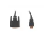 LANBERG HDMI(m)->DVI-d(m)(24+1) kábel Dual Link so zlatými 4k konektormi - 3m čierny