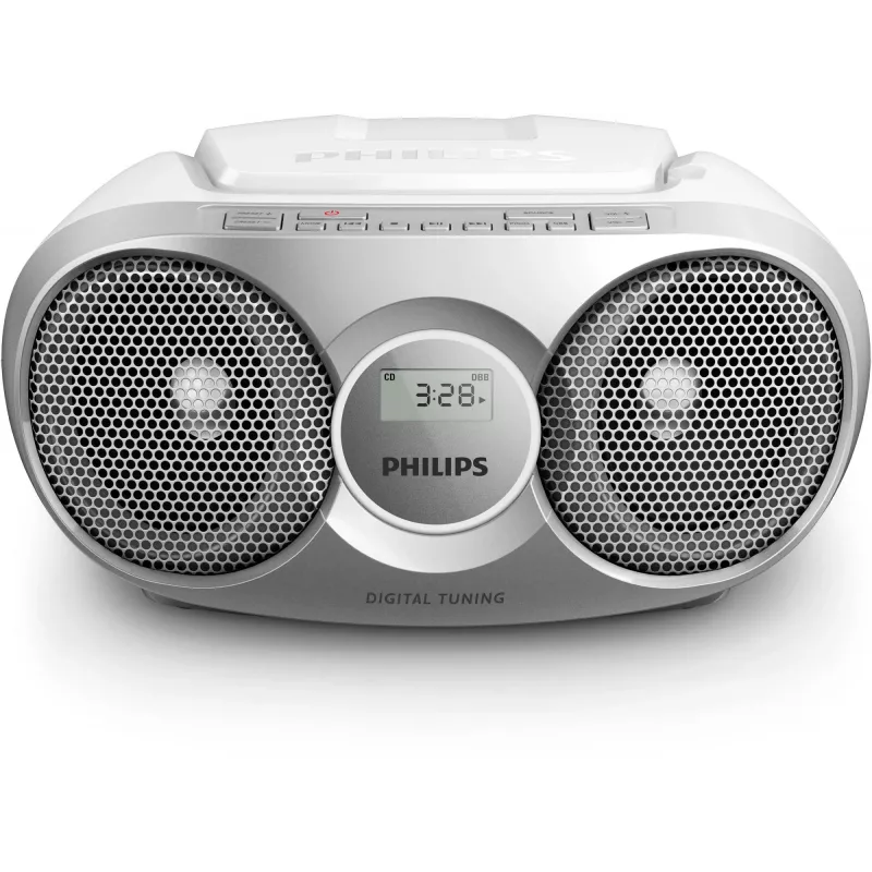 Philips AZ215S/12 prenosný stereo systém 3 W FM strieborná