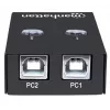 Manhattan 162005 automatický zdieľací prepínač USB 2.0, 2 porty, 480 Mb/s