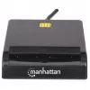 Manhattan 102049 čítačka kontaktných čipových kariet, USB-A 2.0, 12 Mbps, kábel 1,05 m, čierna, kryt z ABS