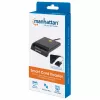 Manhattan 102049 čítačka kontaktných čipových kariet, USB-A 2.0, 12 Mbps, kábel 1,05 m, čierna, kryt z ABS