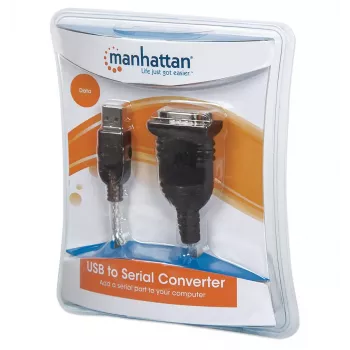 USB-A na sériový konvertorový kábel Manhattan 205146