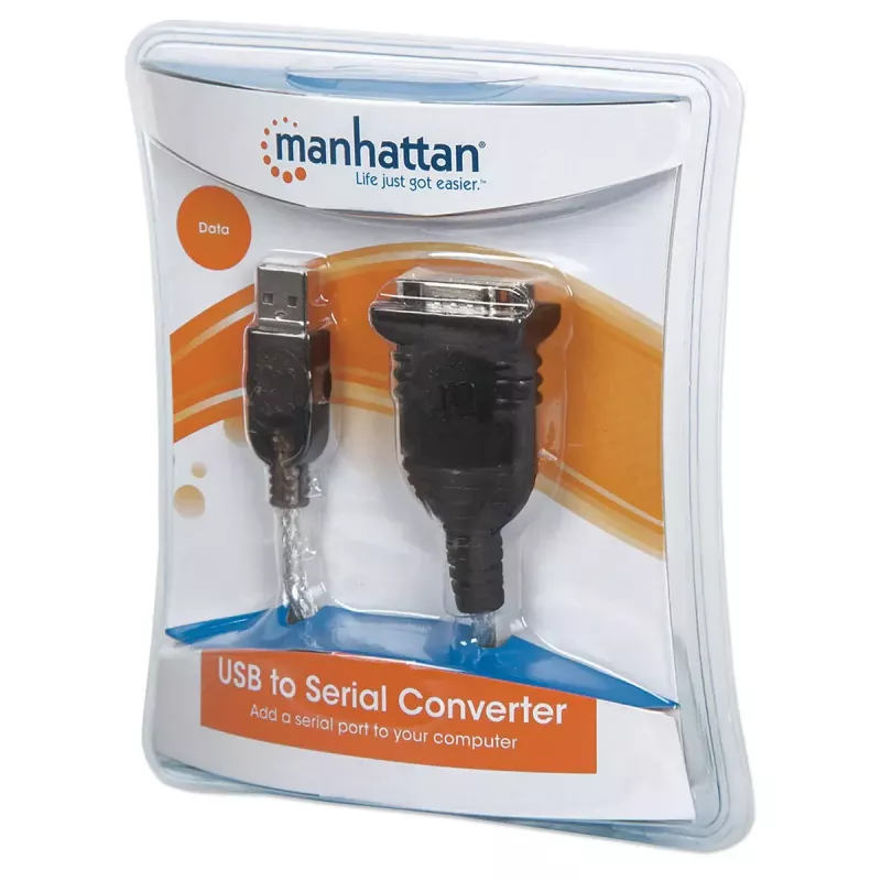 USB-A na sériový konvertorový kábel Manhattan 205146