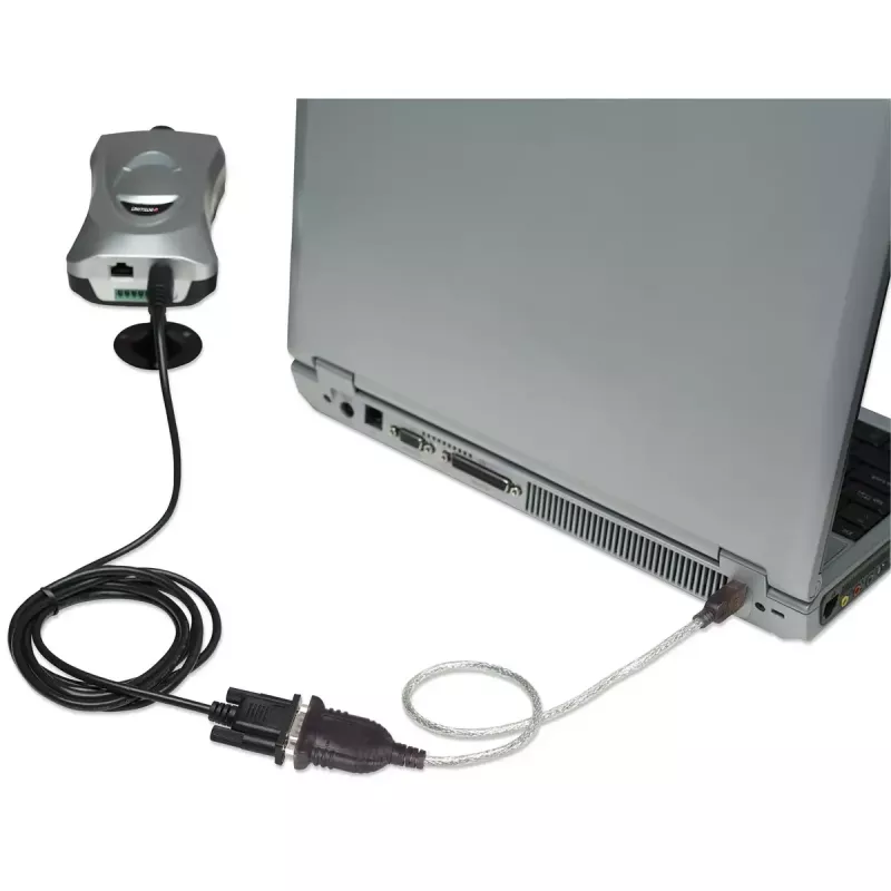 USB-A na sériový konvertorový kábel Manhattan 205146