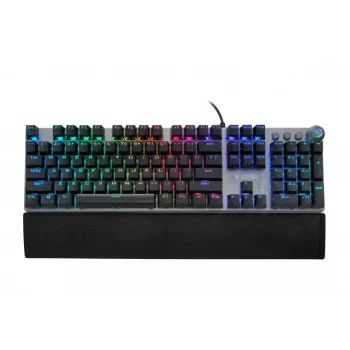 Káblová mechanická gaming klávesnica IBOX AURORA K-4 — QWERTY, 108 klávesov, nastaviteľné LED podsvietenie, vodotesná, USB, 1,6 m kábel