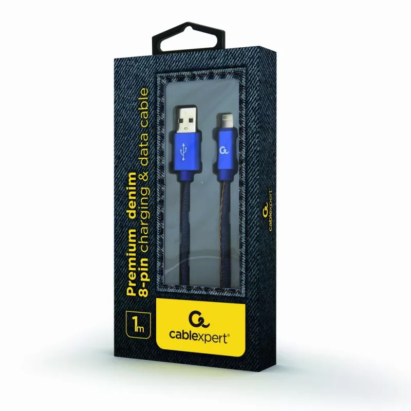Lightning kábel Cablexpert CC-USB2J-AMLM-1M-BL