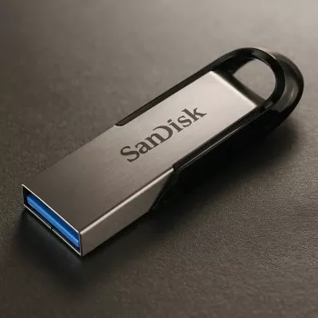 WESTERN DIGITAL SanDisk Ultra Flair - 256GB USB kľúč - USB 3.0 - čierna / strieborná