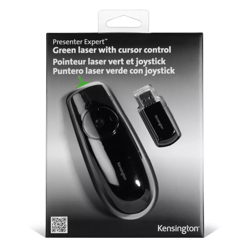Kensington Presenter Expert – bezdrôtové ovládanie kurzora so zeleným laserom