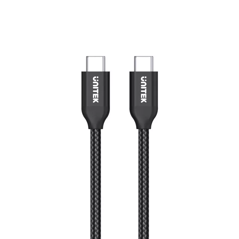 Kábel USB-C na USB-C Unitek C14059BK – 2 m, 5 A, 20 V, 480 Mbit/s, čierny