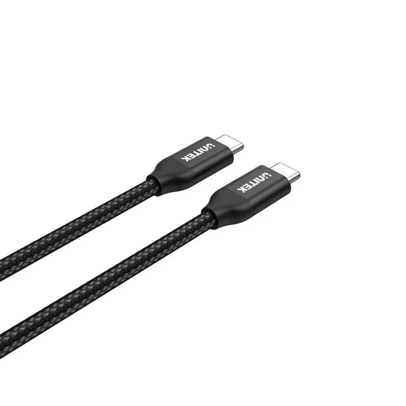 Kábel USB-C na USB-C Unitek C14059BK – 2 m, 5 A, 20 V, 480 Mbit/s, čierny