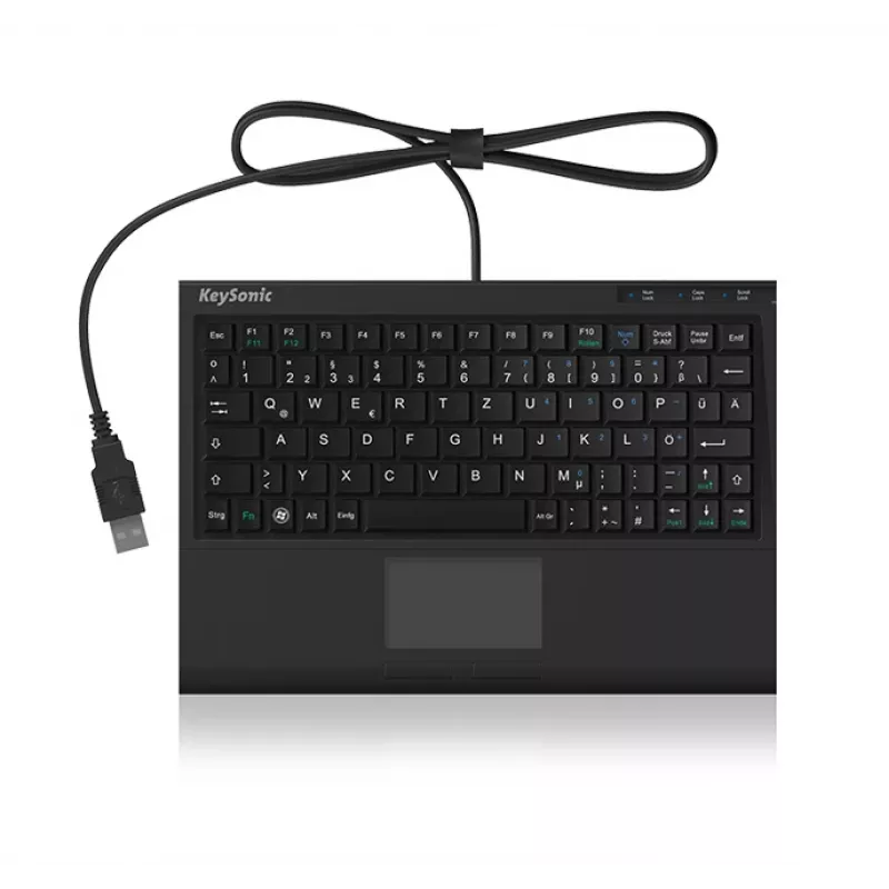 KeySonic ACK-3410 (US) klávesnica kancelárska USB US-angličtina čierna
