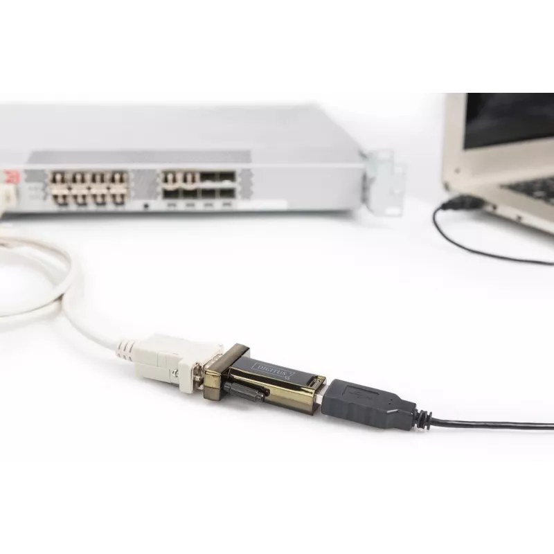 DIGITUS USB 2.0 na sériový konvertor, DSUB 9M vrátane USB A kábla 80cm