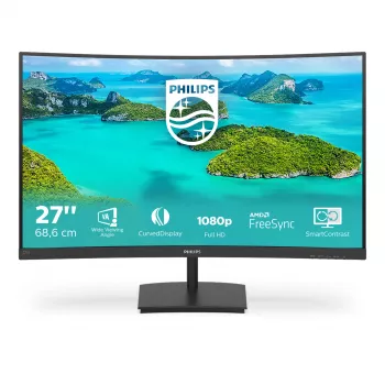 Philips E Line 271E1SCA/00 počítačový monitor 68.6 cm (27 palca) 1920 x 1080 pixelov Full HD LCD čierny
