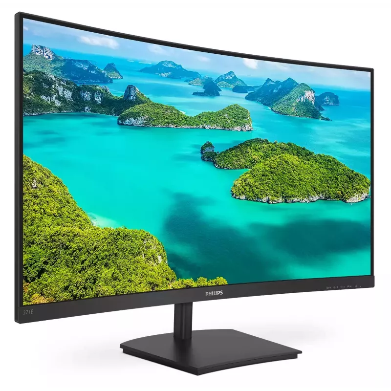 Philips E Line 271E1SCA/00 počítačový monitor 68.6 cm (27 palca) 1920 x 1080 pixelov Full HD LCD čierny