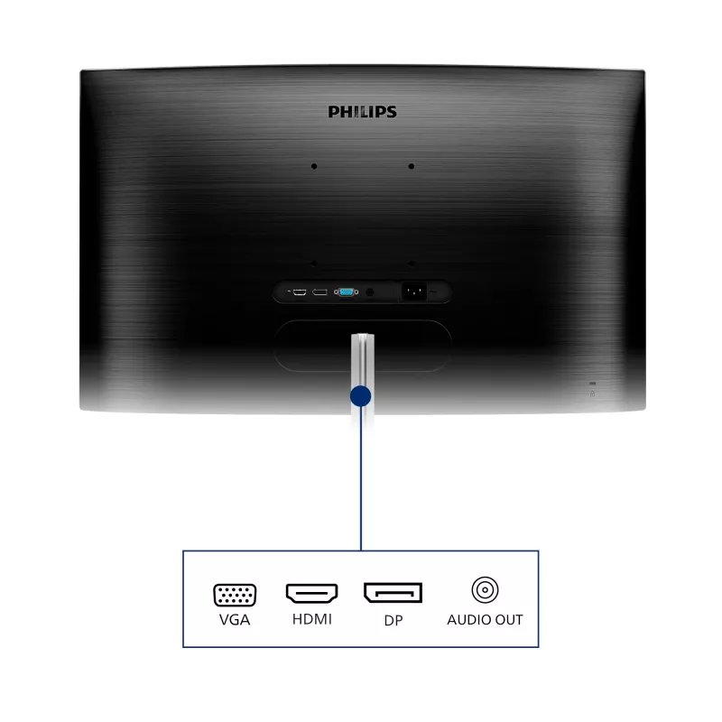 Philips E Line 325E1C/00 počítačový monitor 80 cm (31.5 palca) 2560 x 1440 pixelov Quad HD LCD čierny