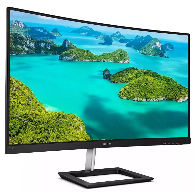 Philips E Line 325E1C/00 počítačový monitor 80 cm (31.5 palca) 2560 x 1440 pixelov Quad HD LCD čierny