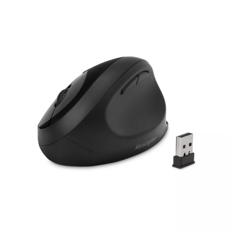 Kensington Pro Fit Ergo bezdrôtová myš – čierna, pre pravákov, RF Wireless + Bluetooth, 1600 DPI, čierna