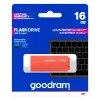 USB flash disk GOODRAM UME3 16 GB USB Type-A 3.2 Gen 1 (oranžová), 60/20 MB/s, plastové puzdro bez krytky