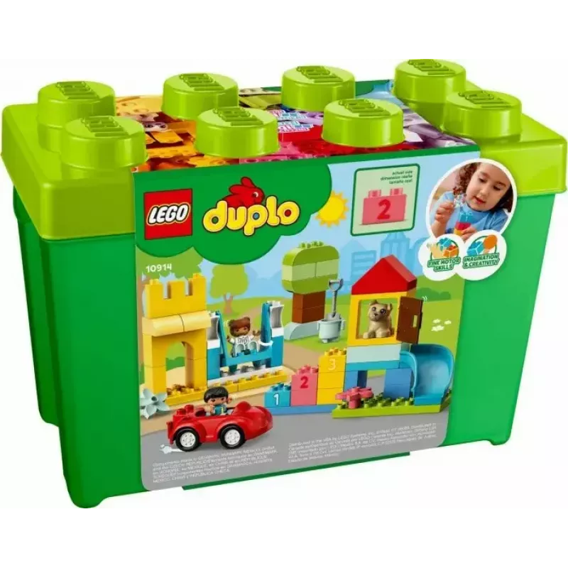LEGO DUPLO 10914 škatuľa s kockami Deluxe, 85 dielikov, od 1,5 roka