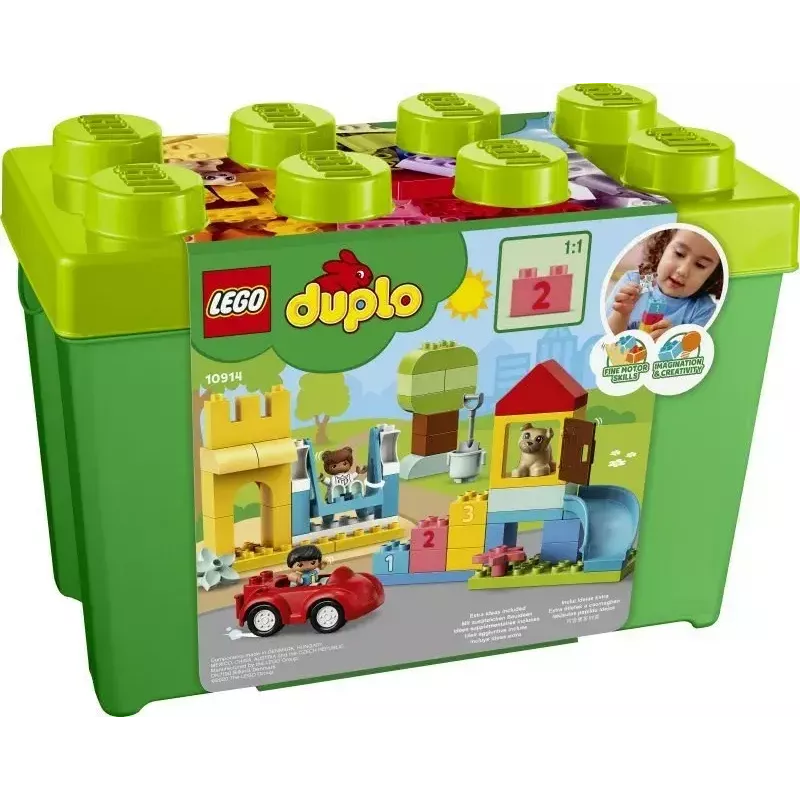 LEGO DUPLO 10914 škatuľa s kockami Deluxe, 85 dielikov, od 1,5 roka