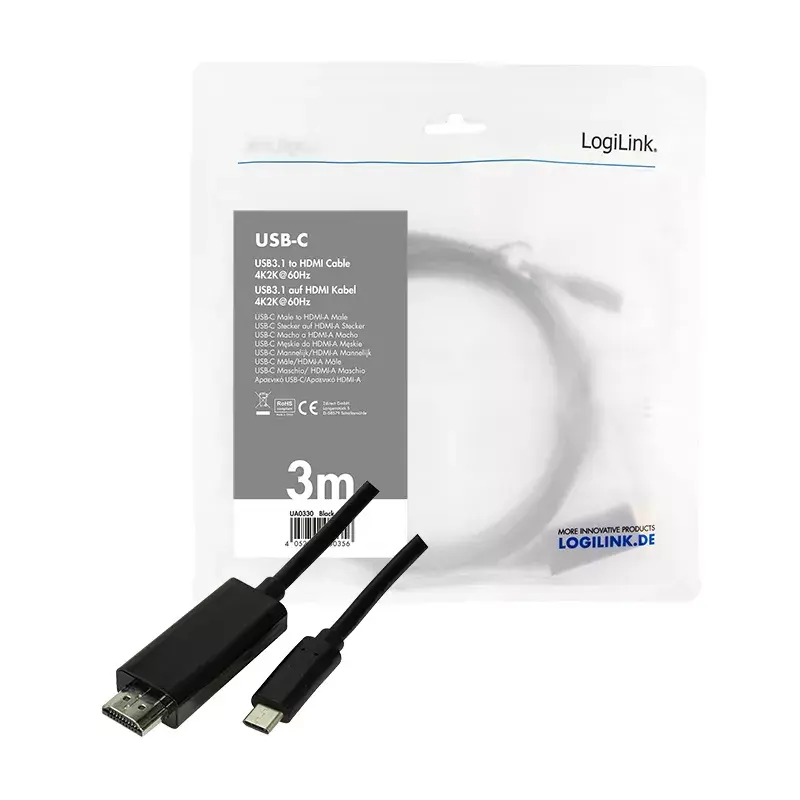 USB grafický adaptér LogiLink UA0330 čierny