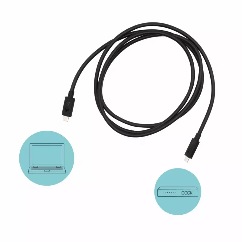 i-tec Thunderbolt 3 – Class kábel, 40 Gbit/s, 100 W Power Delivery, kompatibilný s USB-C, 150 cm