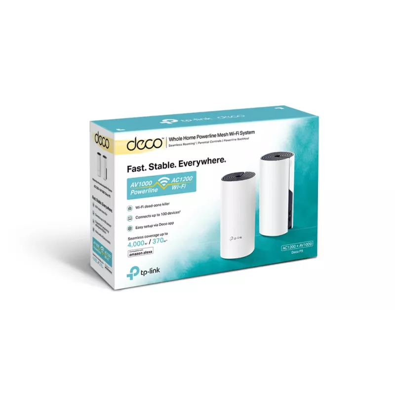 TP-Link AC1200 + AV1000 Whole Home Hybrid Mesh Wi-Fi systém, balenie 2 ks