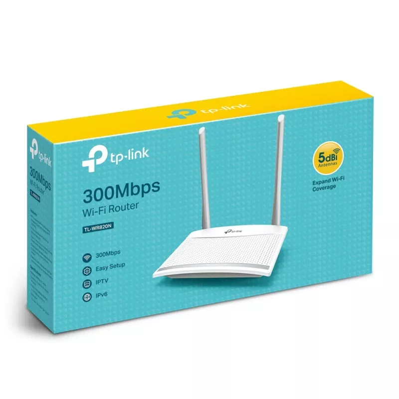TP-Link TL-WR820N WLAN router Fast Ethernet Single-Band (2,4 GHz) Biela