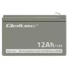 UPS batéria QOLTEC 53049, VRLA AGM 12 V 12 Ah, sivá, 150×98×95 mm