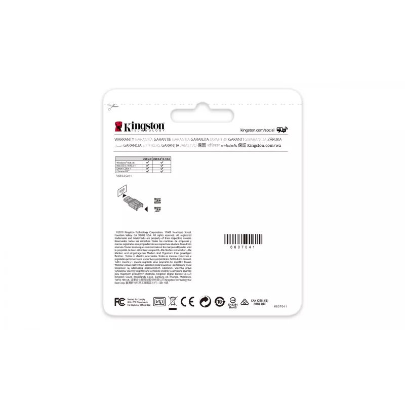 Kingston Technology MobileLite Plus čítačka kariet USB 3.2 Gen 1 (3.1 Gen 1) typu A čierna