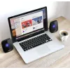 Reproduktor Audiocore AC835 káblový 2.0 6 W USB čierny Stolový reproduktor