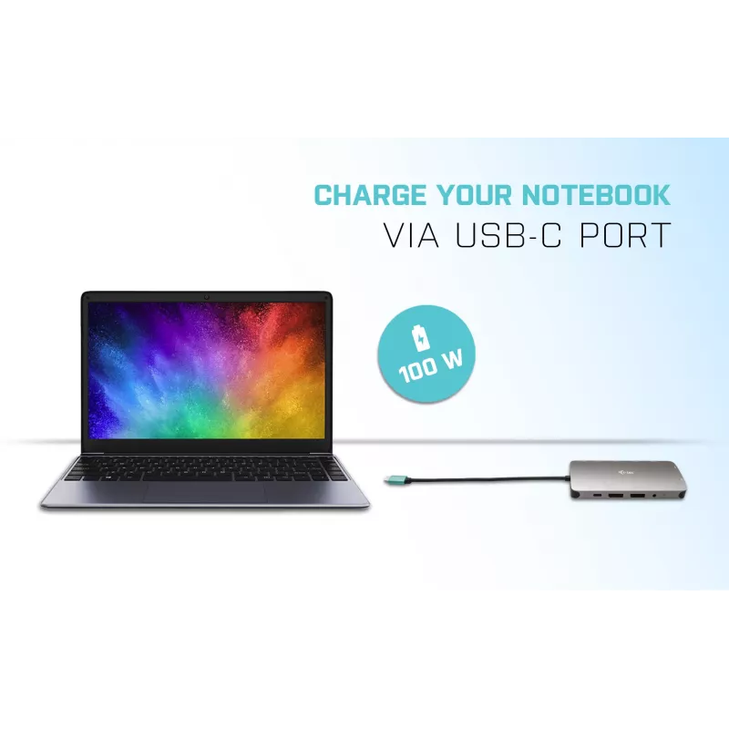 i-tec Metal USB-C Nano 3x Display dokovacia stanica + Power Delivery 100 W
