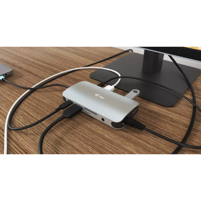 Dokovacia stanica i-tec Metal USB-C Travel Nano Dock HDMI/VGA s LAN + Power Delivery 100 W