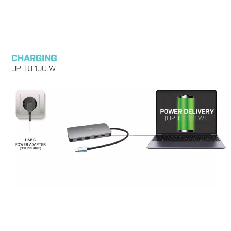 Dokovacia stanica i-tec Metal USB-C Travel Nano Dock HDMI/VGA s LAN + Power Delivery 100 W