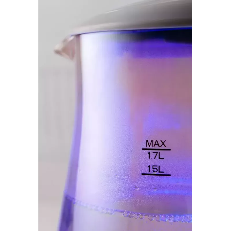 Elektrická kanvica ELDOM 1,7 l 2200 W priehľadná