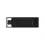 Kingston Technology DataTraveler 64GB USB-C 3.2 Gen 1 70, 64 GB, USB Type-C, 3.2 Gen 1 (3.1 Gen 1), krytka, 7 g, čierna