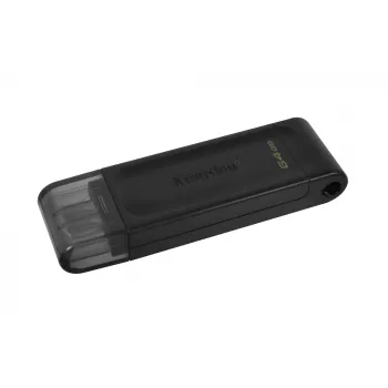 Kingston Technology DataTraveler 64GB USB-C 3.2 Gen 1 70, 64 GB, USB Type-C, 3.2 Gen 1 (3.1 Gen 1), krytka, 7 g, čierna