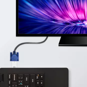 ATEN HDMI na VGA konvertor, biely, plast, 1920 x 1200 pixelov, 1080p, HDMI, VGA