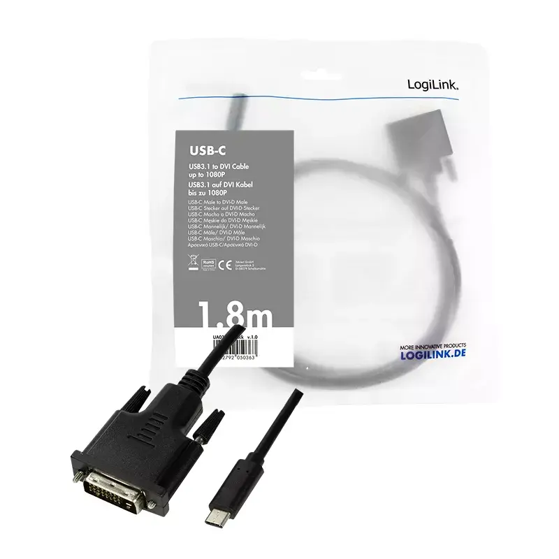 USB grafický adaptér LogiLink UA0331 čierny